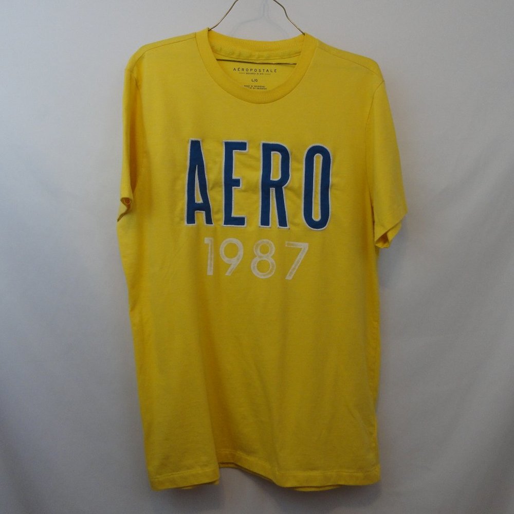 Aeropostale Mens Regular Fit Crew Neck Tee Size L